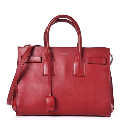 Saint Laurent Calfskin Small Sac De Jour Rouge Orient 1 of 31