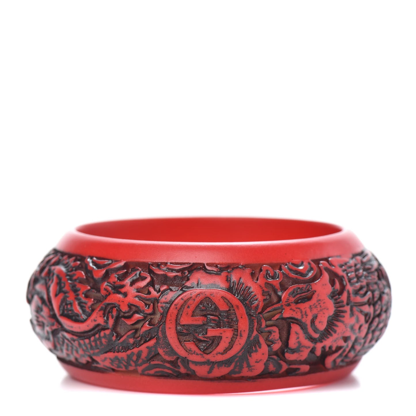 Resin Interlocking G Flora Bracelet Red