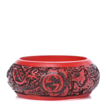 Gucci Resin Interlocking G Flora Bracelet Red 1 of 6