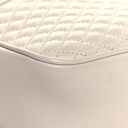 Saint Laurent Lambskin Quilted Victoire Camera Bag Blanc Vintage 10 of 15