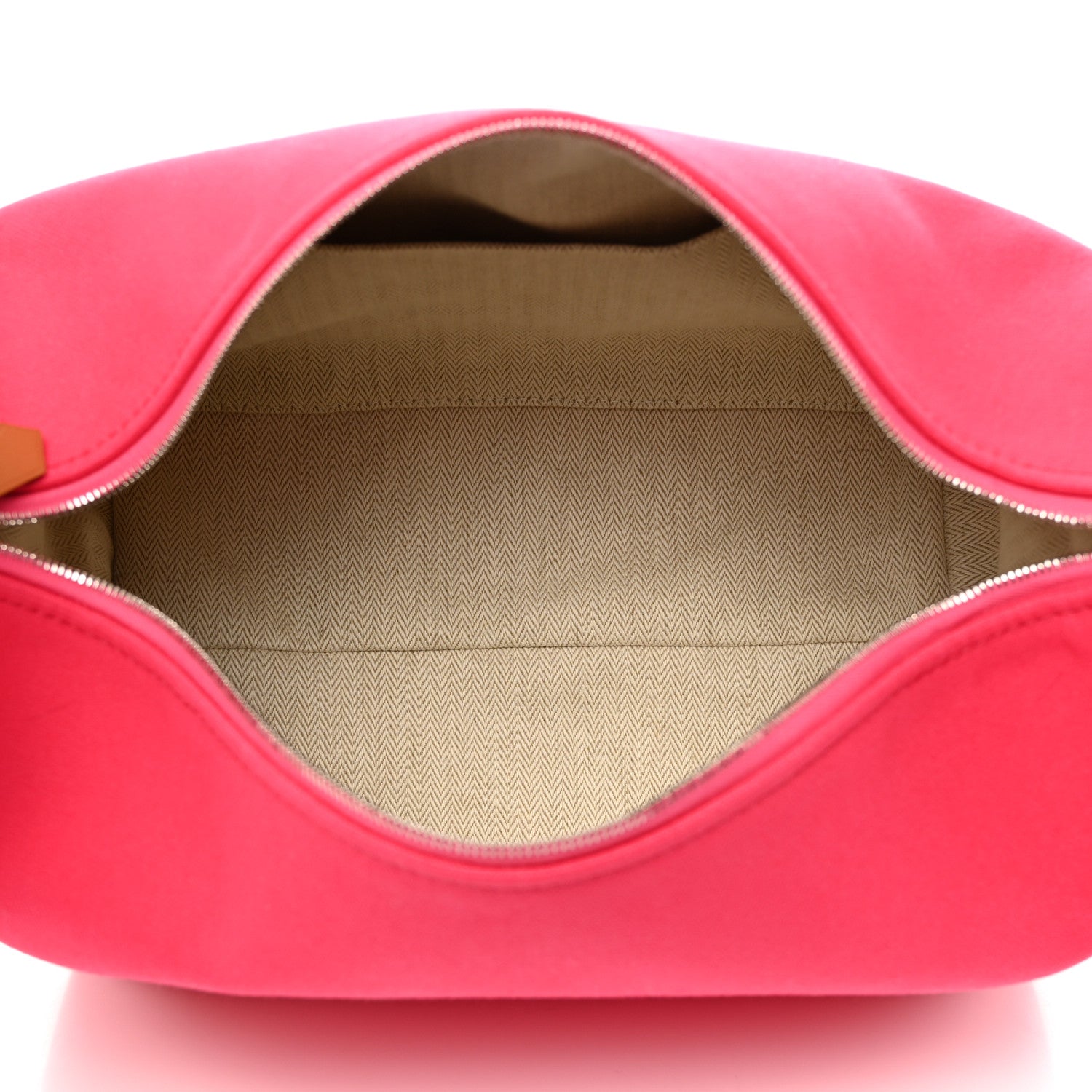Hermes Canvas Large Bride-A-Brac Pouch Hibiscus 5 of 6