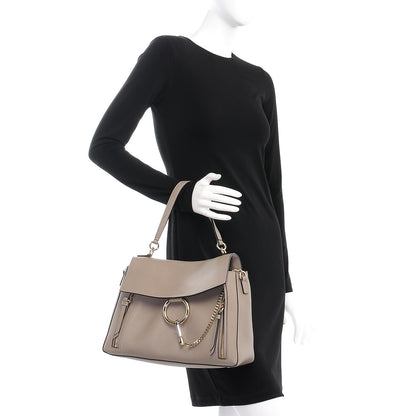 Chloe Calfskin Medium Faye Day Shoulder Bag Motty Grey 3 of 8