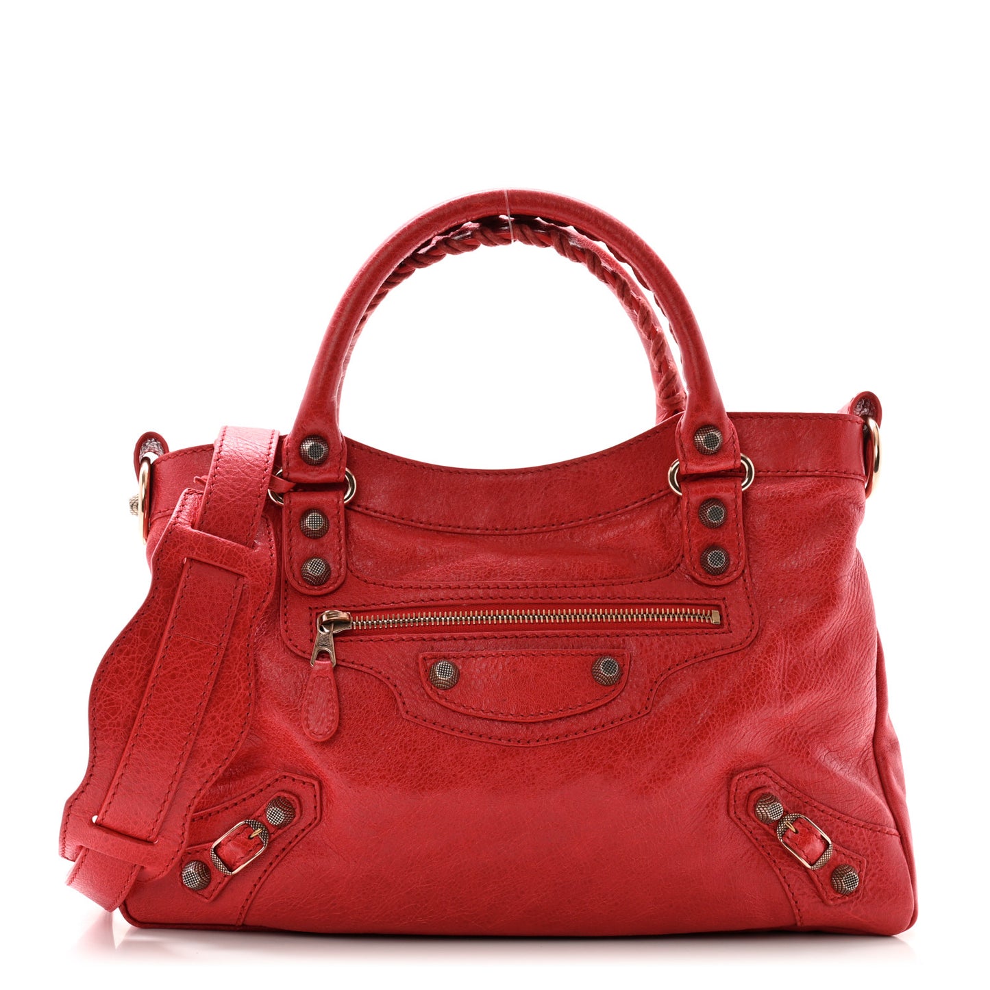 Agneau Giant 12 Rose Gold Hardware Town Rouge Coquelicot