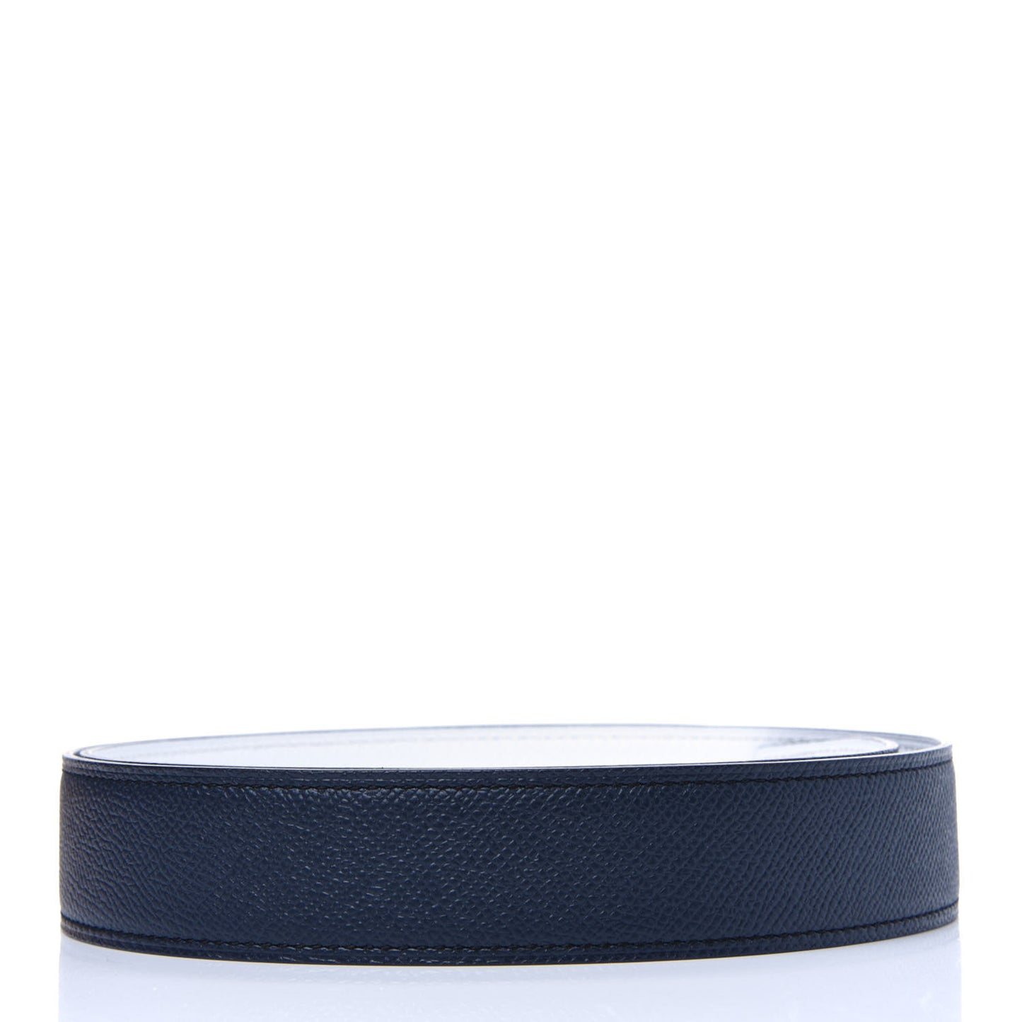 Epsom 32mm Belt Strap 85 Bleu Saphir White