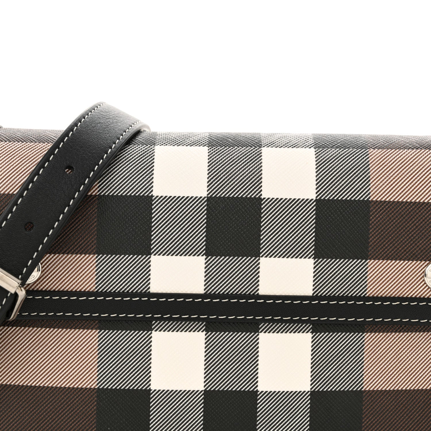 Burberry E-Canvas Giant Check Oscar Crossbody Dark Birch 9 of 11