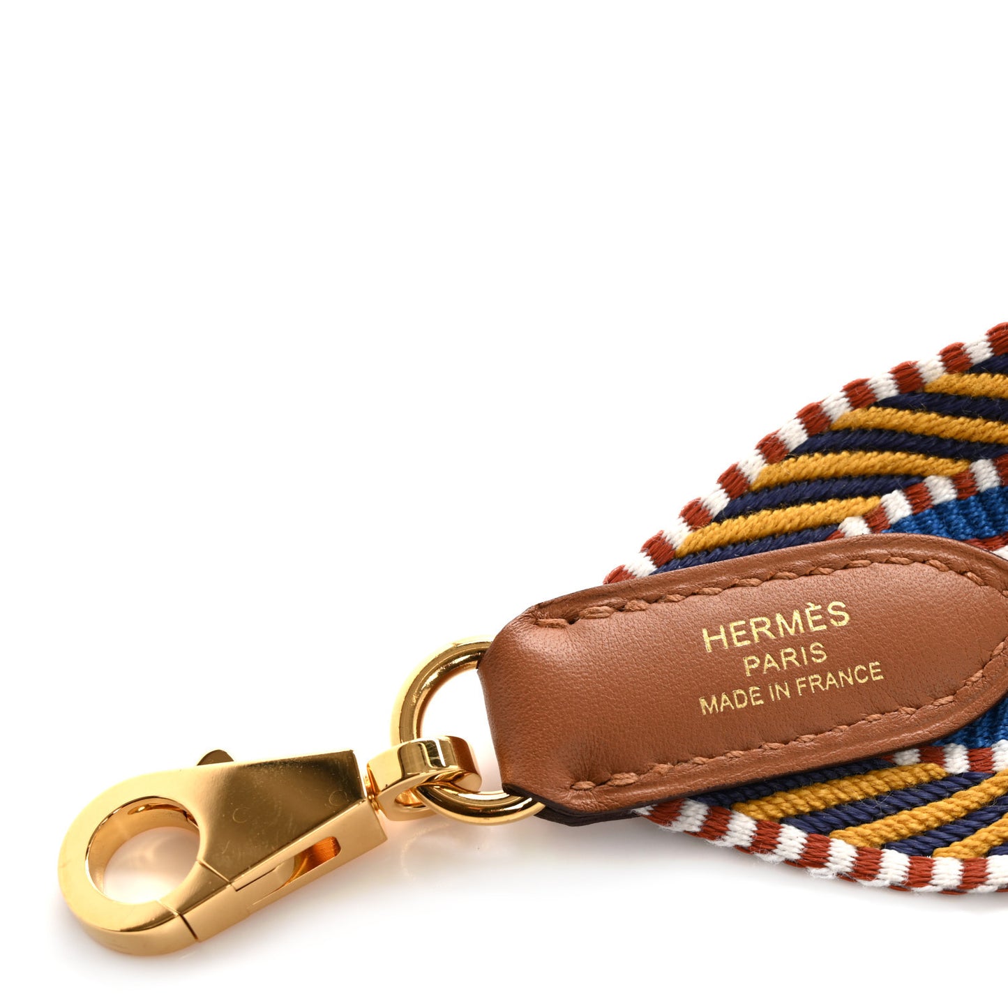 Toile Swift 50mm Sangle Cavale Shoulder Strap Ambre Rose D'Ete Gold