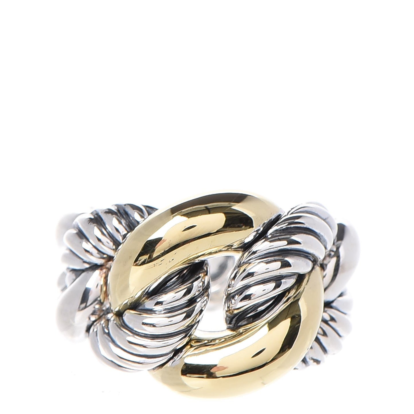 Sterling Silver 18K Yellow Gold Belmont Ring 53.1 6.5