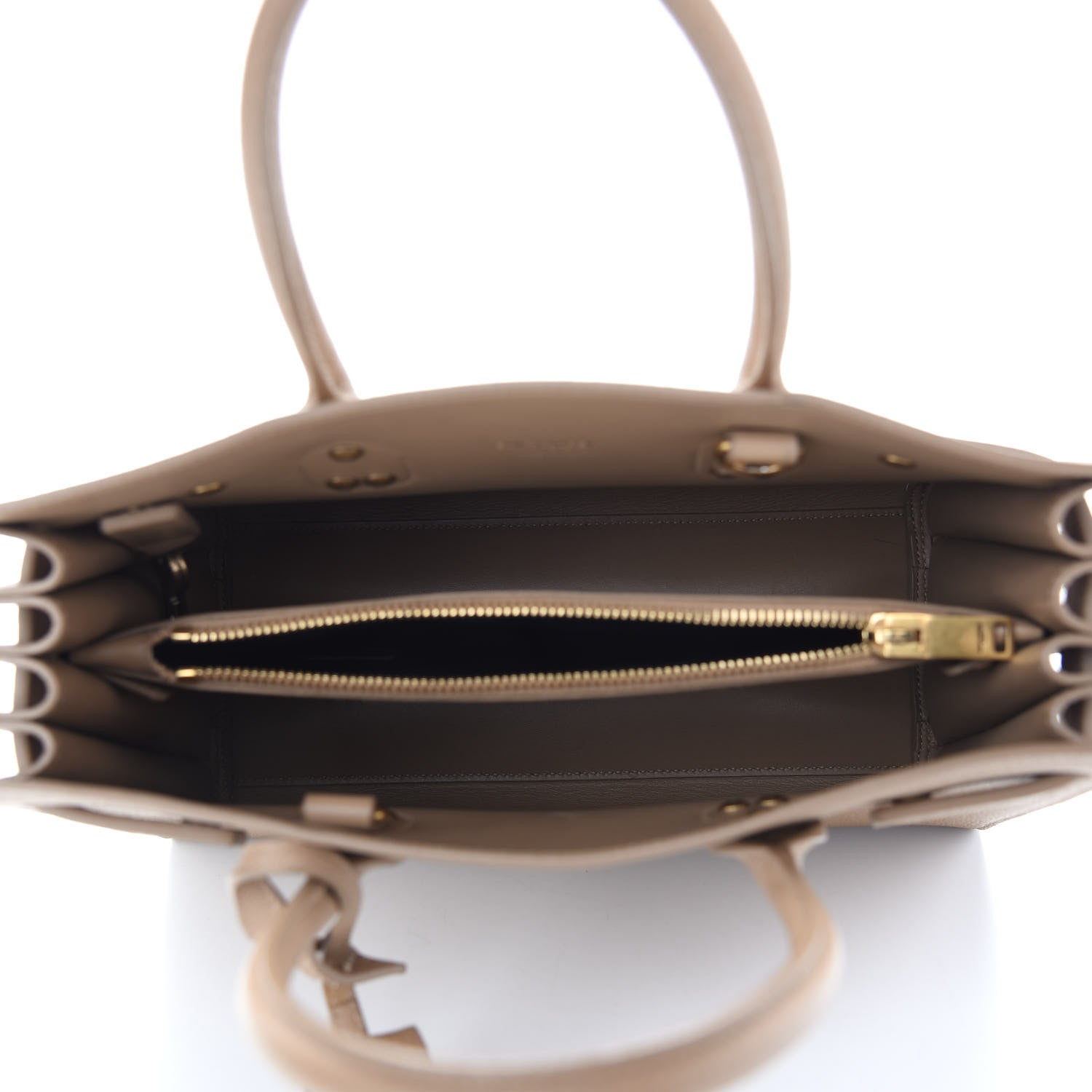 Saint Laurent Grained Calfskin Baby Sac De Jour Taupe 7 of 9