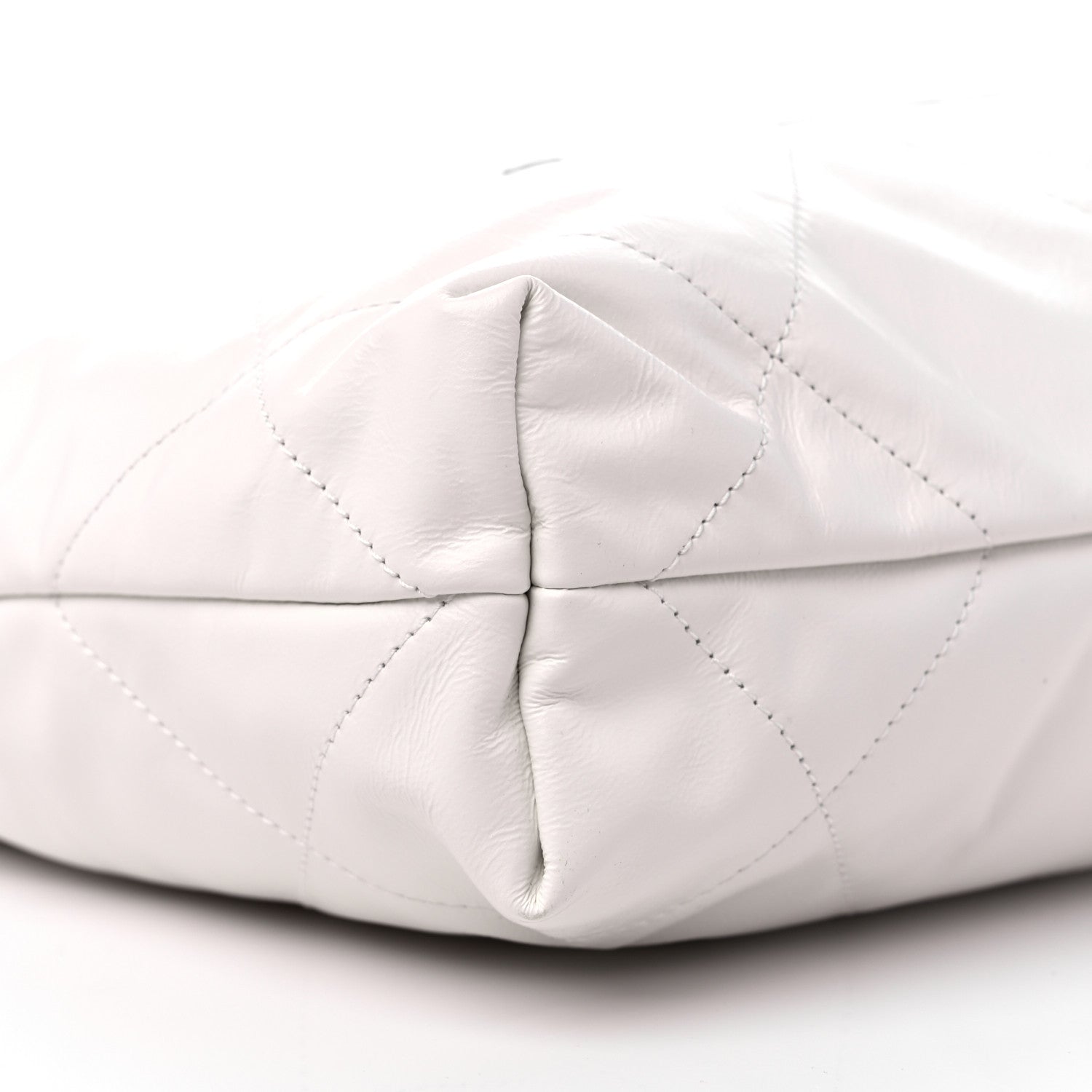 Chanel Shiny Calfskin Quilted Small Chanel 22 White 9 of 11