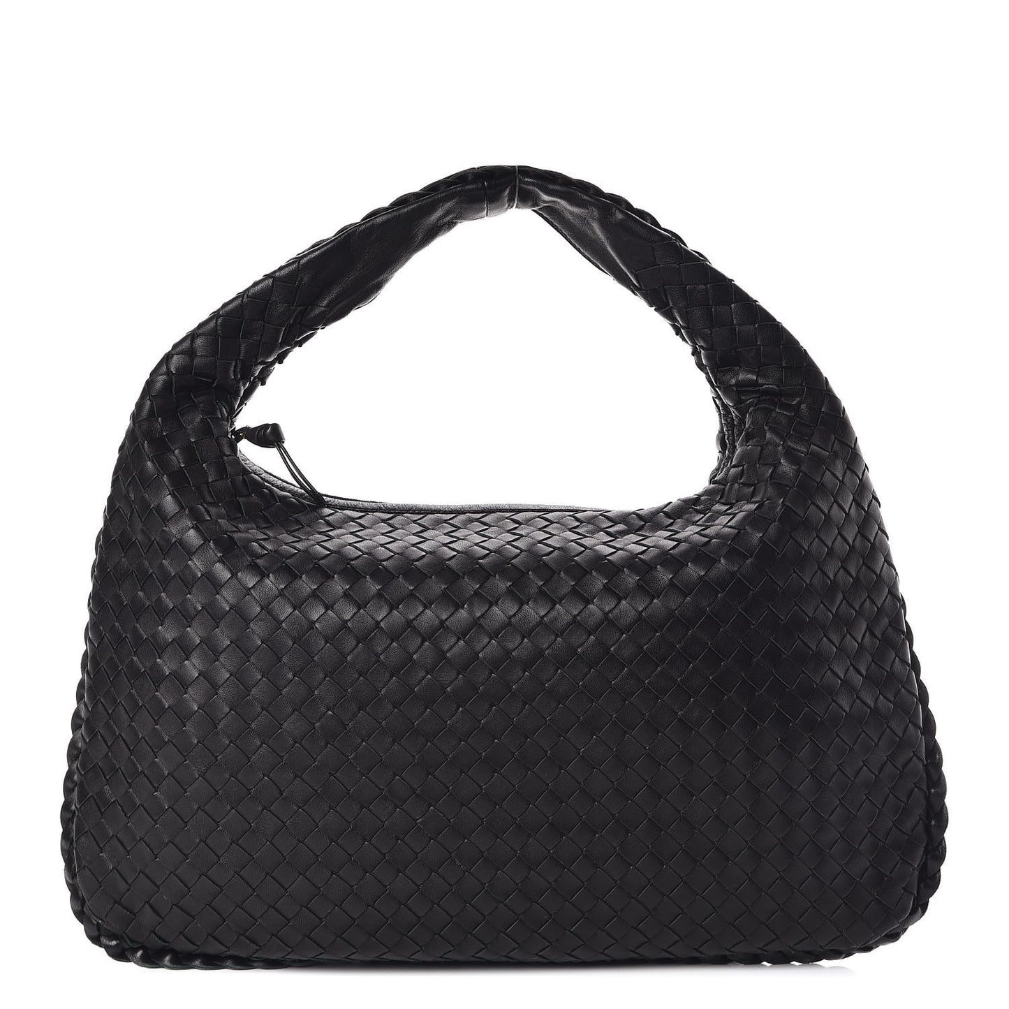 Nappa Intrecciato Medium Veneta Hobo Black