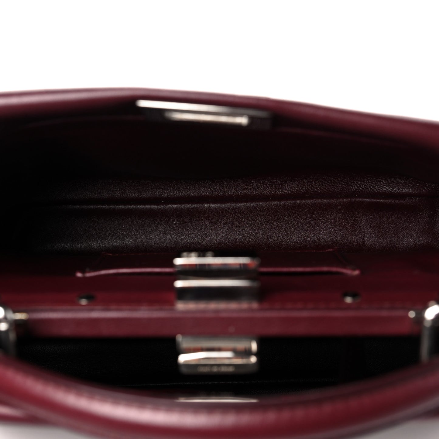 Nappa Mini Peekaboo Iconic Satchel Bordeaux