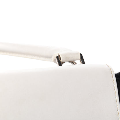 Celine Smooth Calfskin Suede Medium Tri-Color Trapeze White 8 of 11