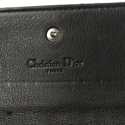 Christian Dior Patent Cannage Lady Dior Rendezvous Wallet On Chain Black 10 of 18