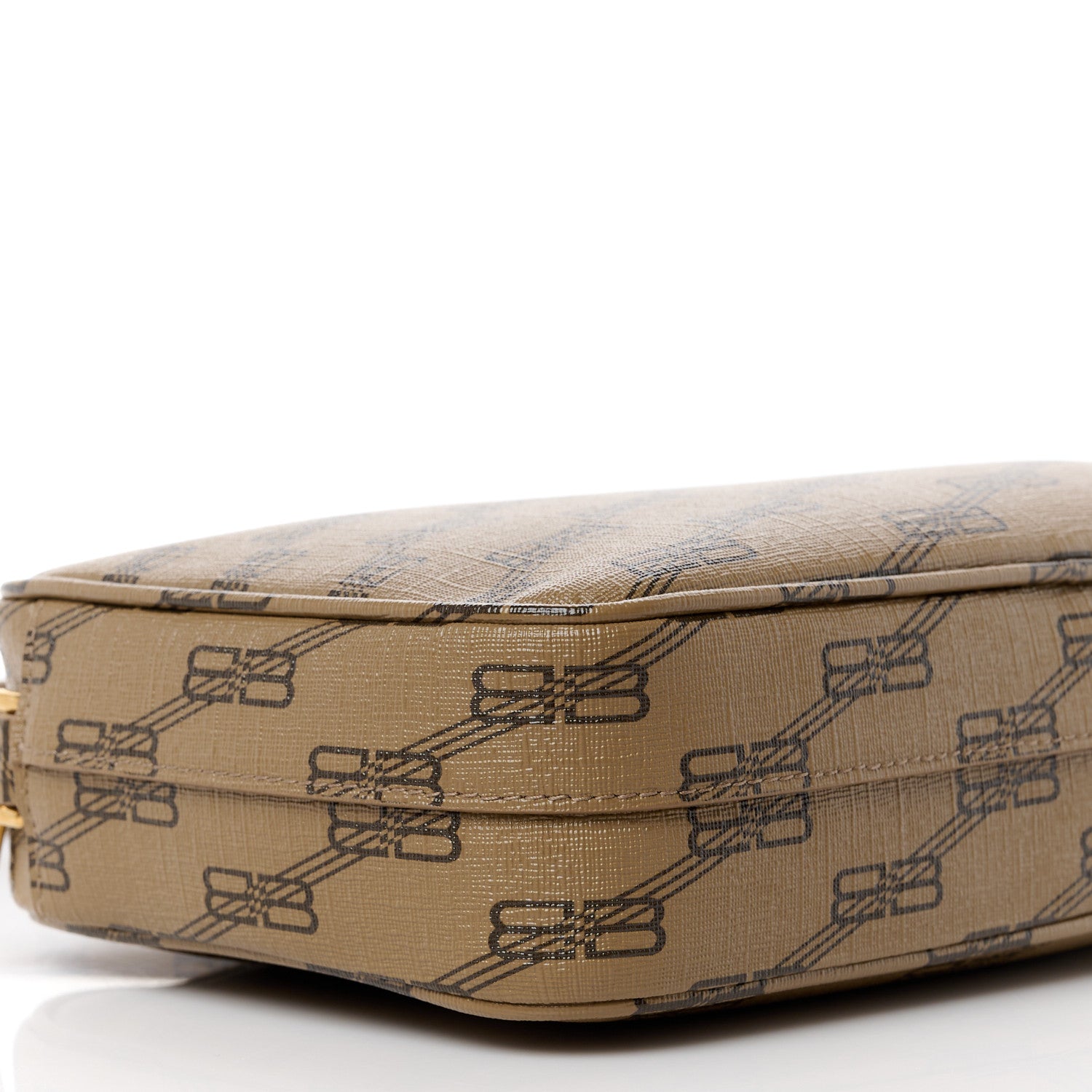 Balenciaga Coated Canvas BB Monogram Medium Signature Camera Bag Beige Brown 9 of 10