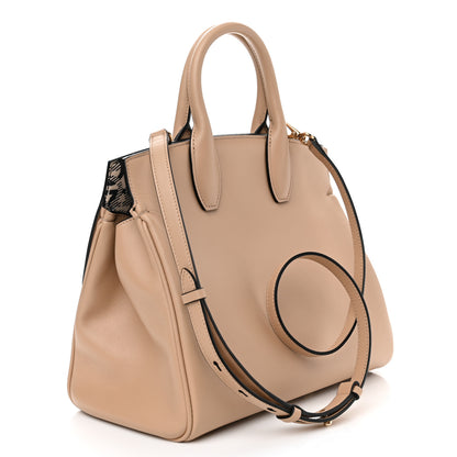 Salvatore Ferragamo Calfskin The Studio Bag Almond 3 of 10