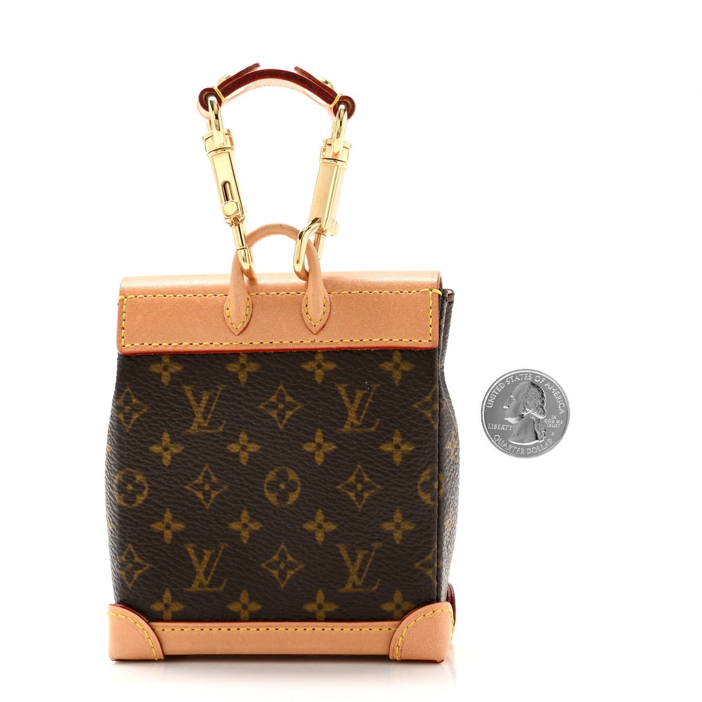Monogram Mini Steamer Bag Charm