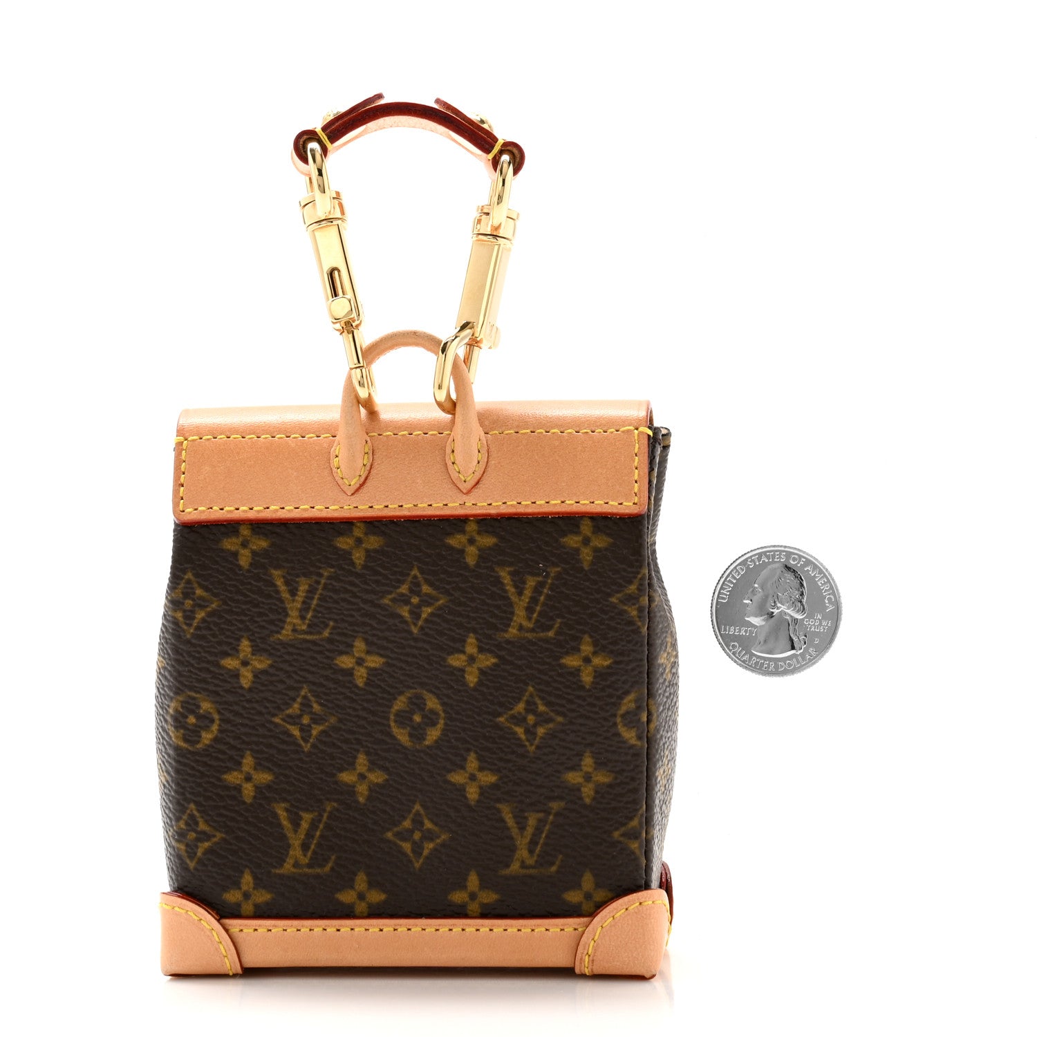 Louis Vuitton Monogram Mini Steamer Bag Charm 2 of 6
