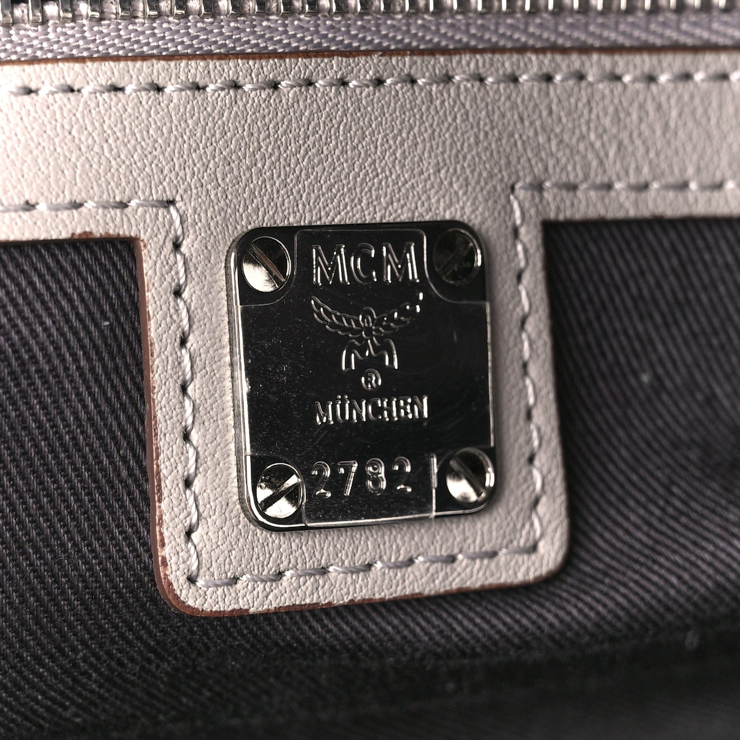 Calfskin Ottomar Monogram Essential Boston Bag Dove