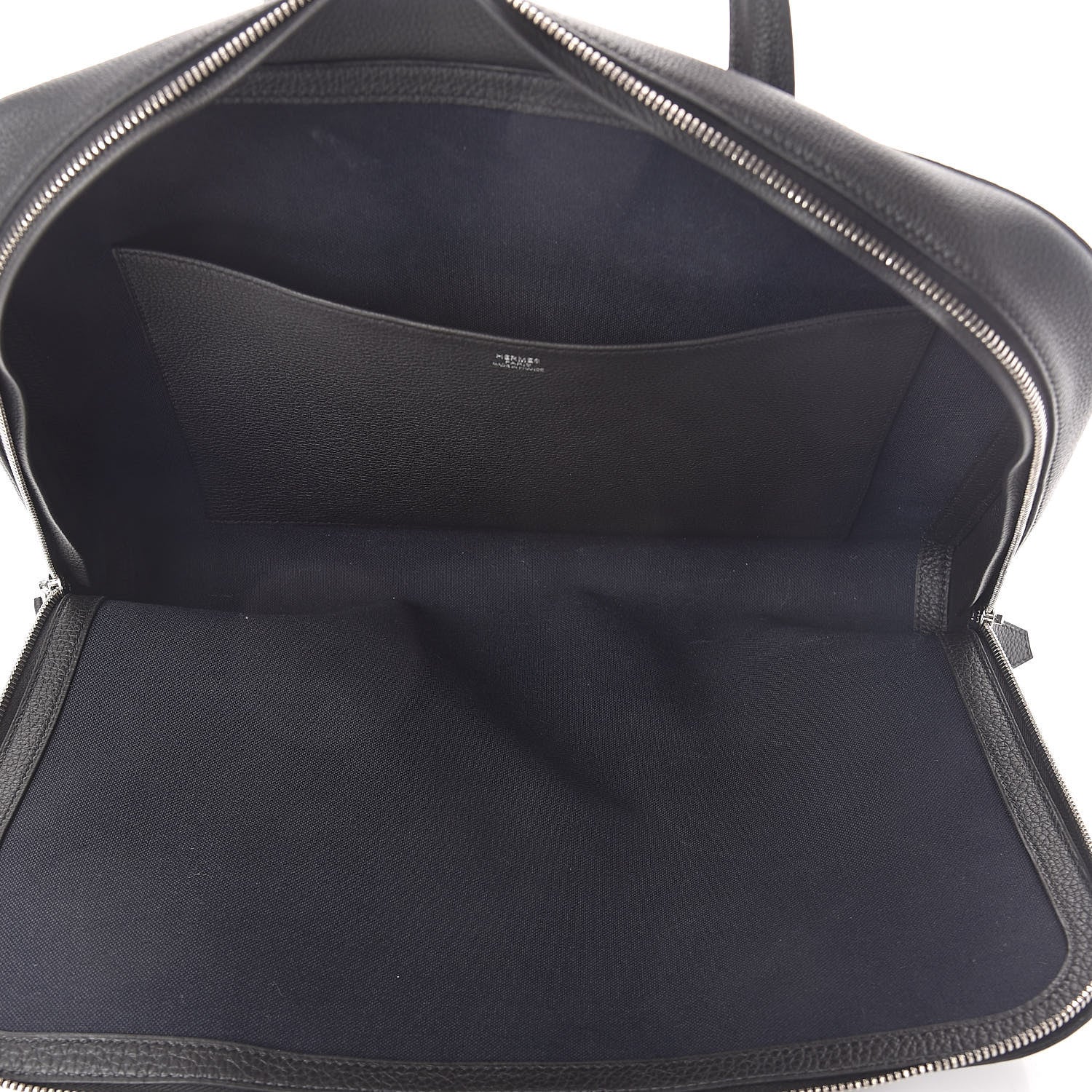 Hermes Togo Victoria Light Briefcase Black 5 of 10