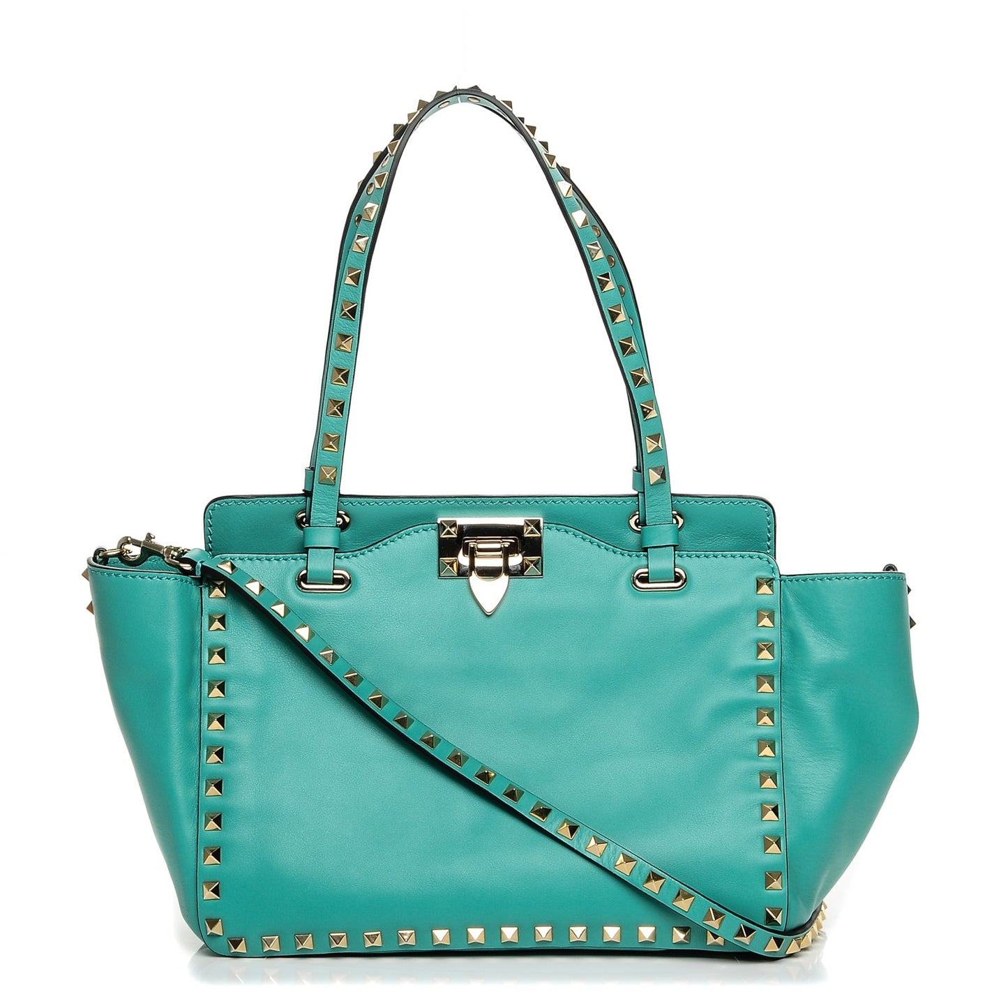 Vitello Small Rockstud Tote Colibri