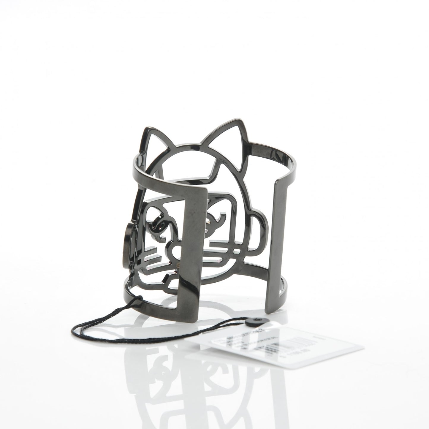 Strass Crystal CC Emoji Robot Cat Cuff