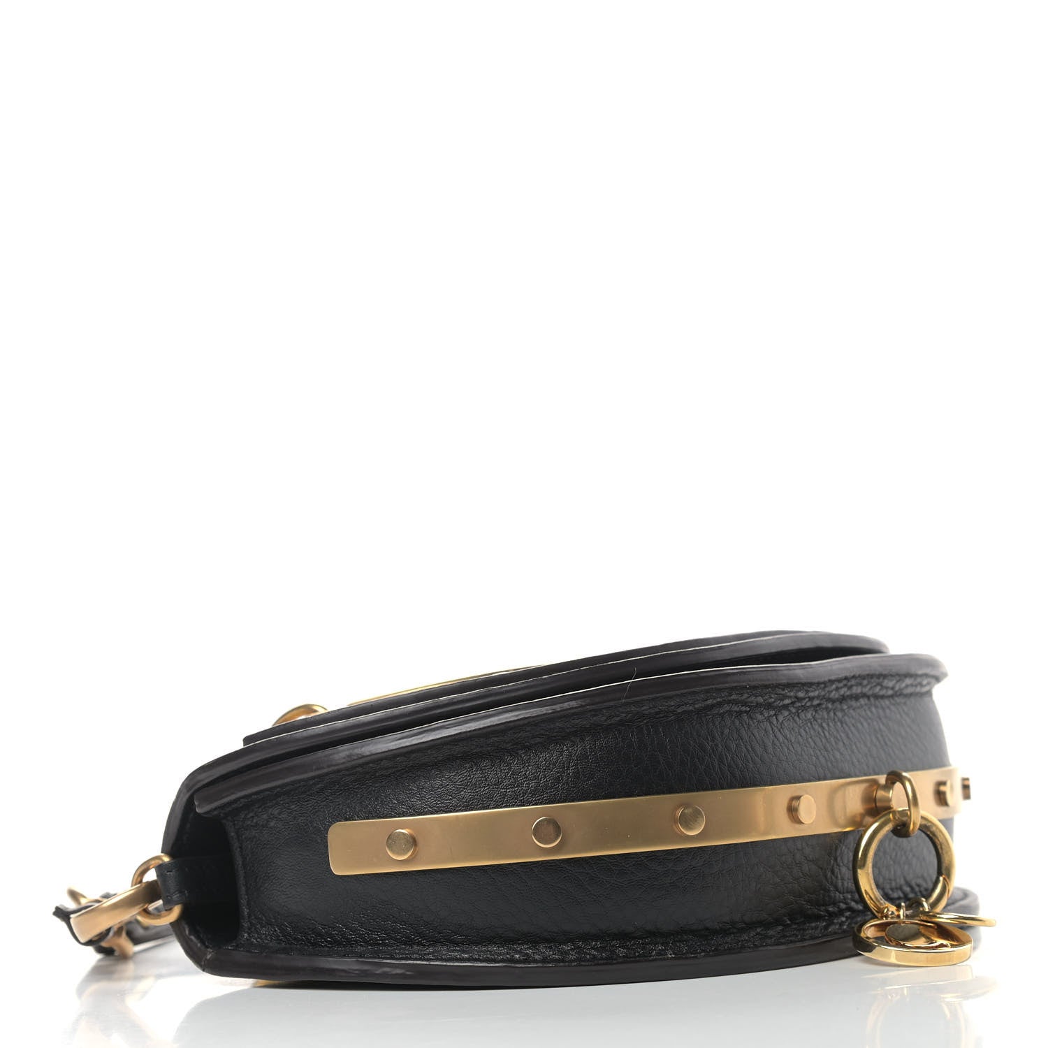 Chloe Calfskin Small Nile Bracelet Minaudiere Bag Black 4 of 14