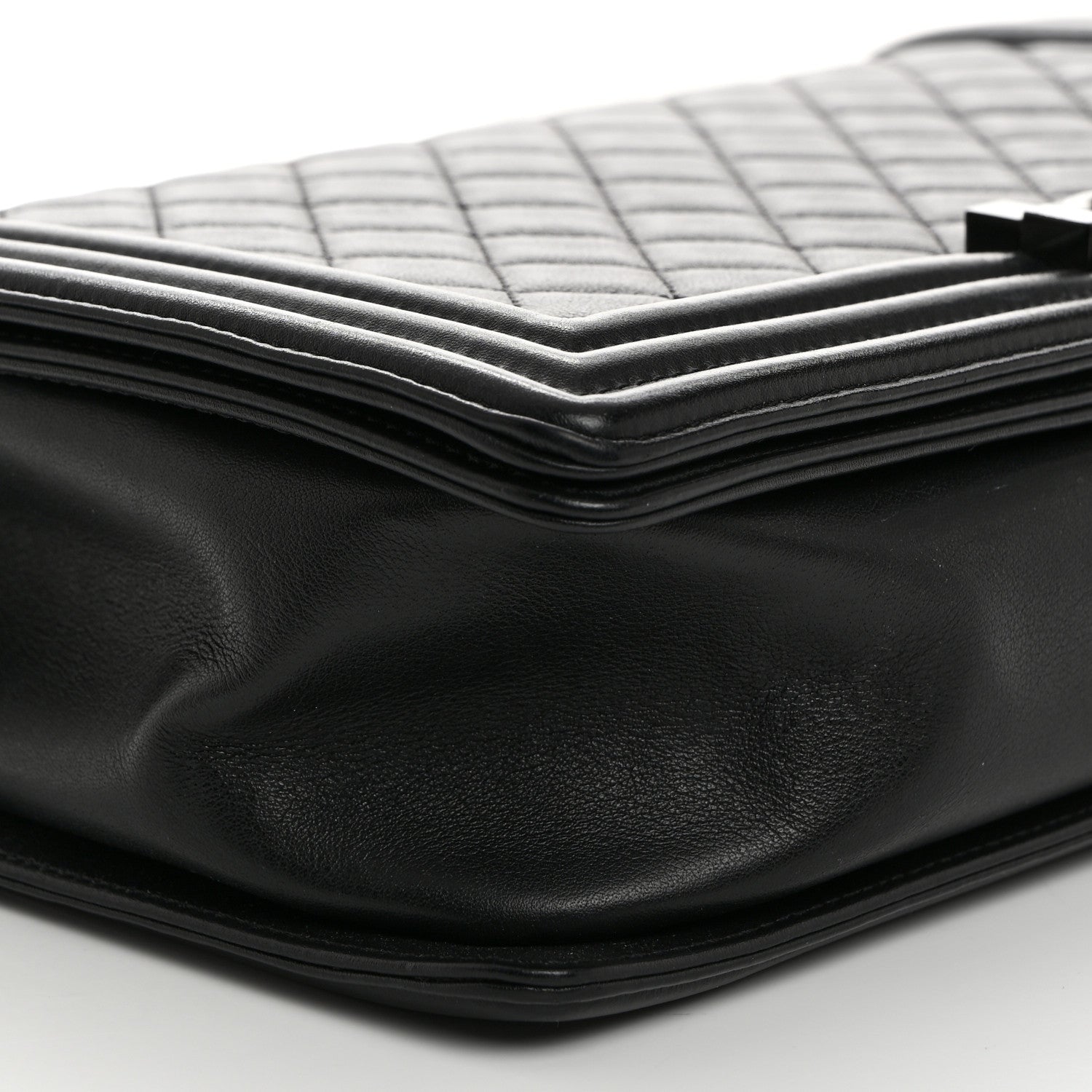 Chanel Calfskin Quilted New Medium Boy Flap So Black 9 of 10