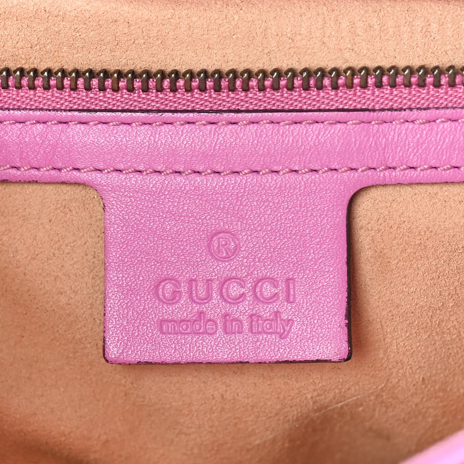 Gucci Calfskin Matelasse Medium GG Marmont Shoulder Bag Candy Mousse 6 of 9