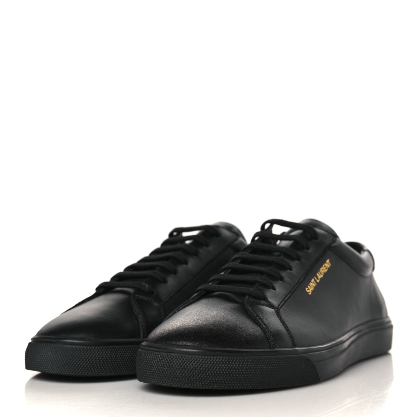 Calfskin Andy Low Top Sneakers 40 Black