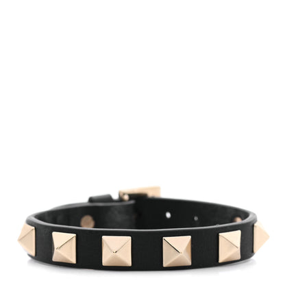 Valentino Garavani Vitello Rockstud Bracelet Black 1 of 6