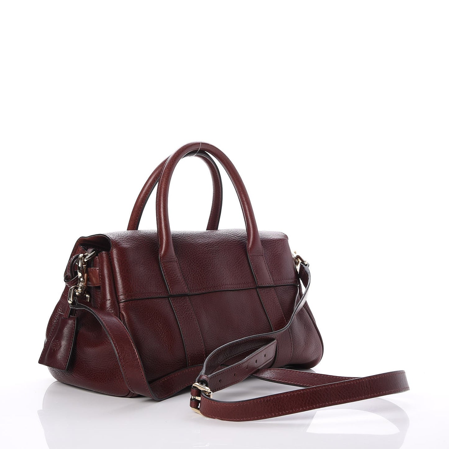 Natural Leather Small Bayswater Oxblood