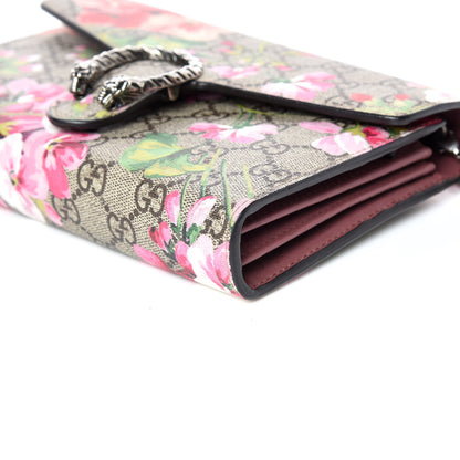 Gucci GG Supreme Monogram Blooms Mini Dionysus Chain Wallet Beige Multicolor Dry Rose 6 of 11