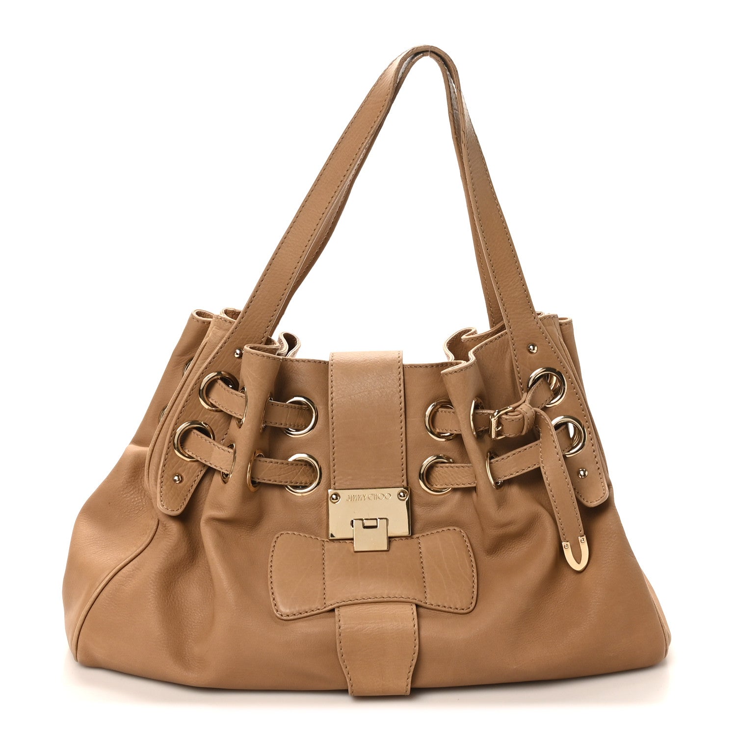 Jimmy Choo Calfskin Ramona Nude 1 of 10