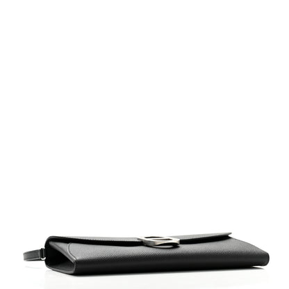 Hermes Epsom Enamel Maillon Wallet To Go Black 4 of 9