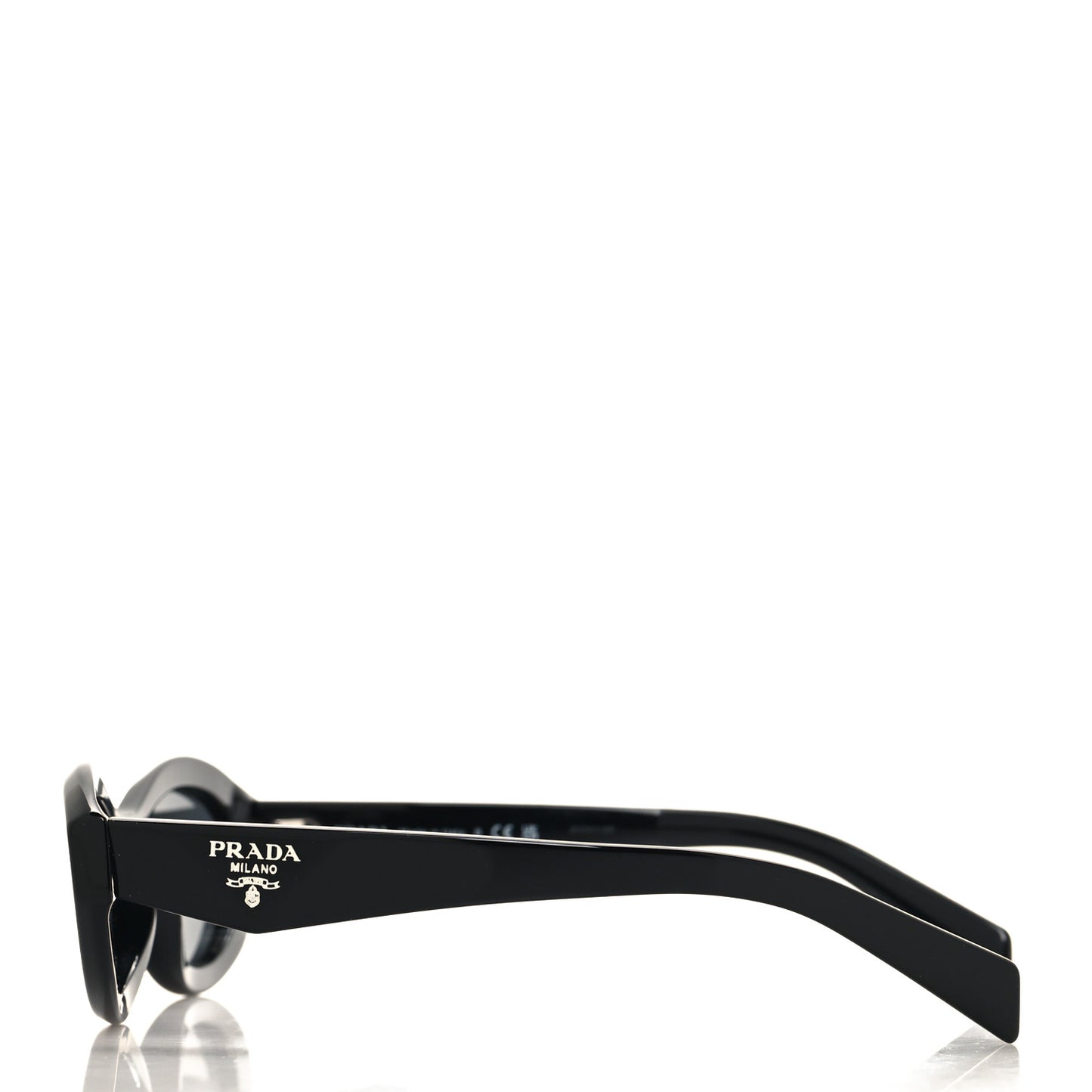 Acetate Oval Sunglasses SPR 26Z Black