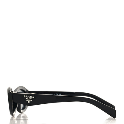 Prada Acetate Oval Sunglasses SPR 26Z Black 3 of 7