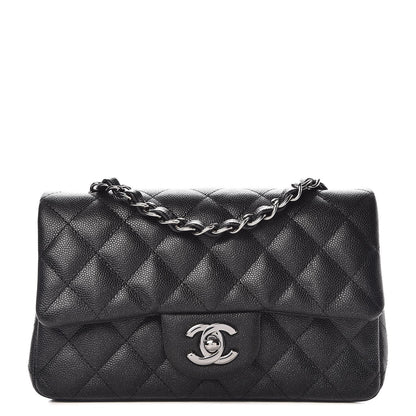 Chanel Iridescent Caviar Quilted Mini Rectangular Flap Black 1 of 8