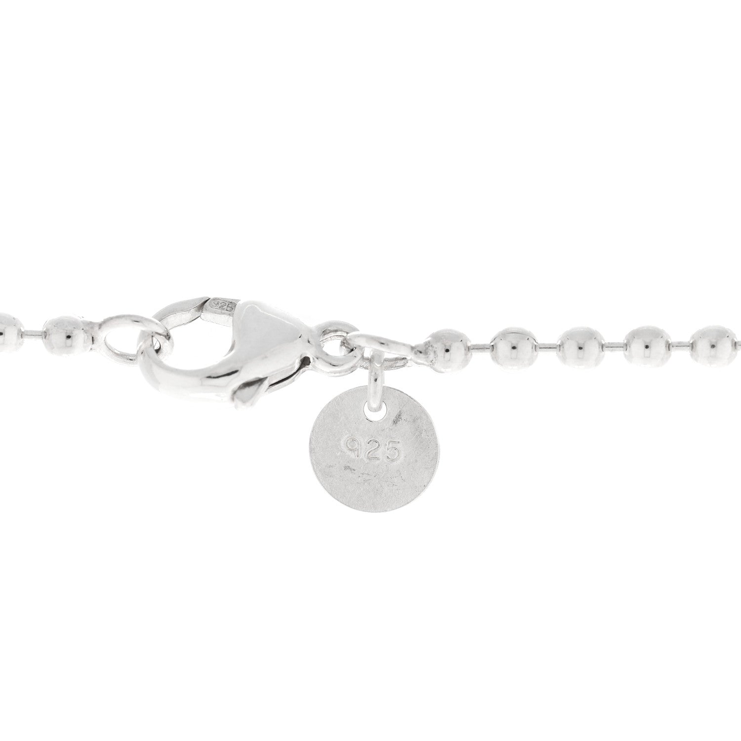 Tiffany Sterling Silver 1837 Dog Tag Pendant Necklace 4 of 5