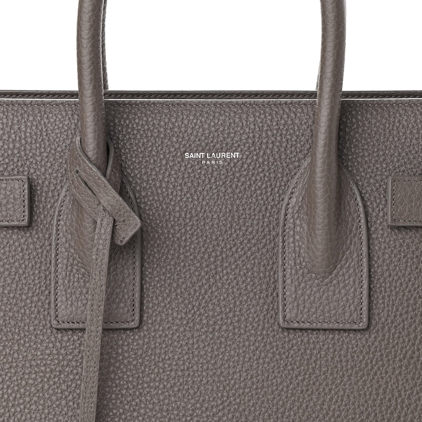 Grained Calfskin Small Sac De Jour Fog
