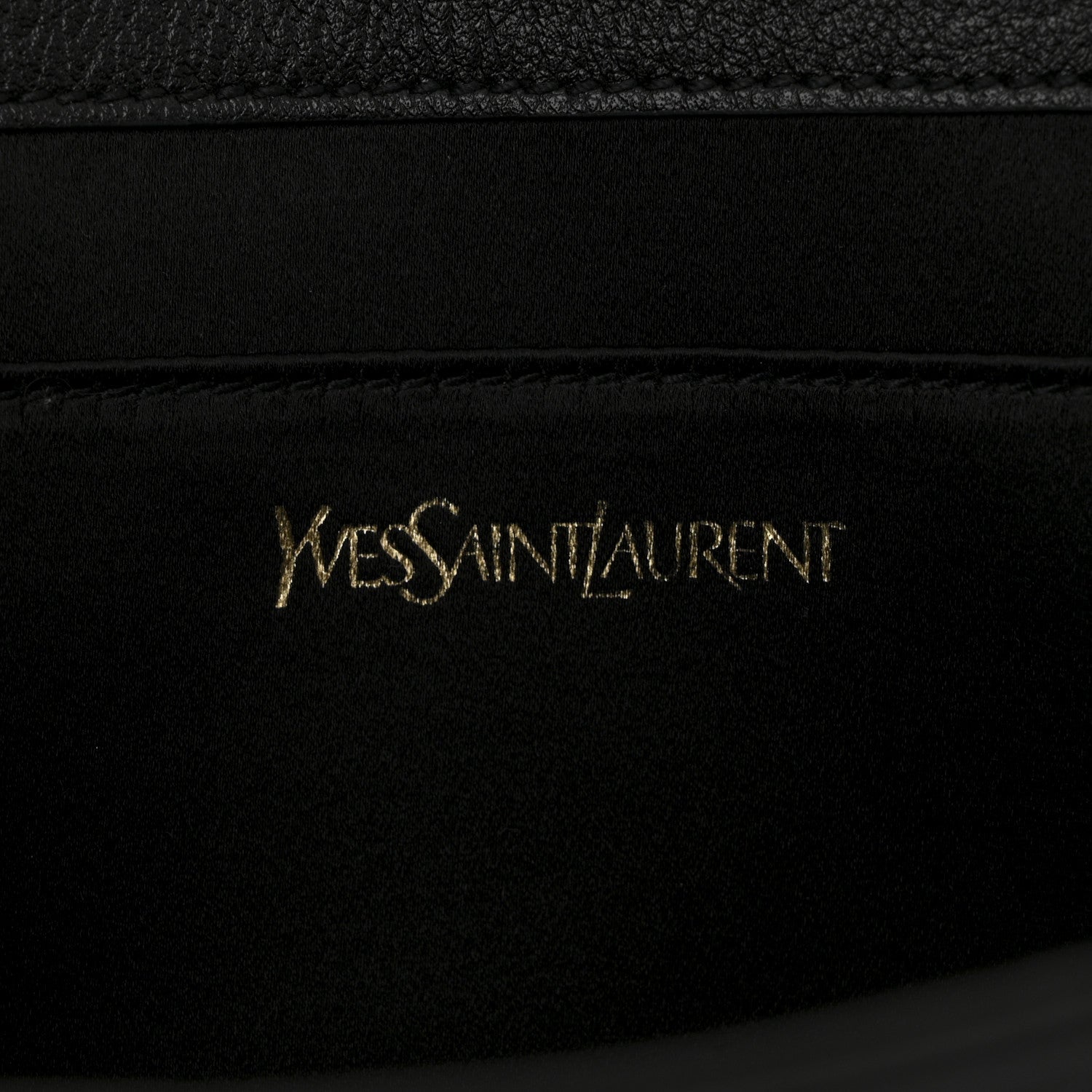 Saint Laurent Calfskin Monogram Large Belle De Jour Clutch Black 6 of 9