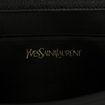Saint Laurent Calfskin Monogram Large Belle De Jour Clutch Black 6 of 9