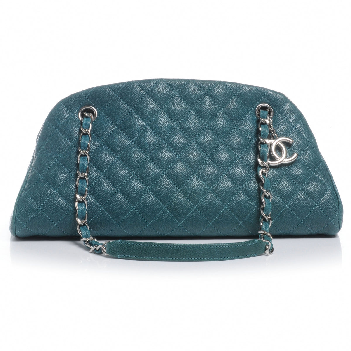 Chanel Caviar Medium Just Mademoiselle Turquoise 1 of 8