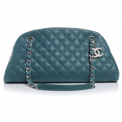 Chanel Caviar Medium Just Mademoiselle Turquoise 1 of 8