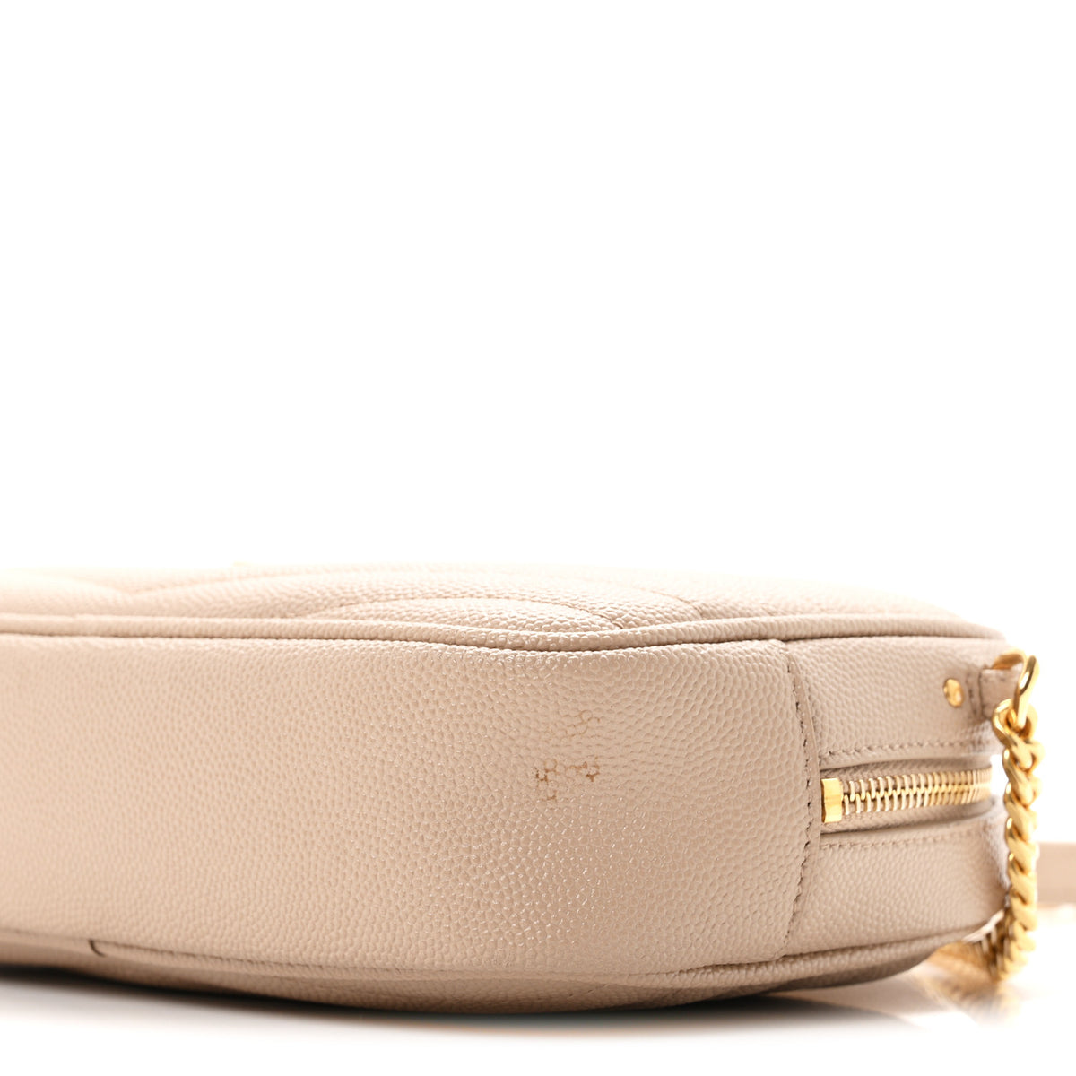 Saint Laurent Grain De Poudre Matelasse Monogram Mini Lou Camera Bag Dark Beige 10 of 11