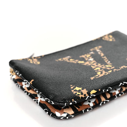 Louis Vuitton Monogram Giant Jungle Pochette Double Zip Black 8 of 9