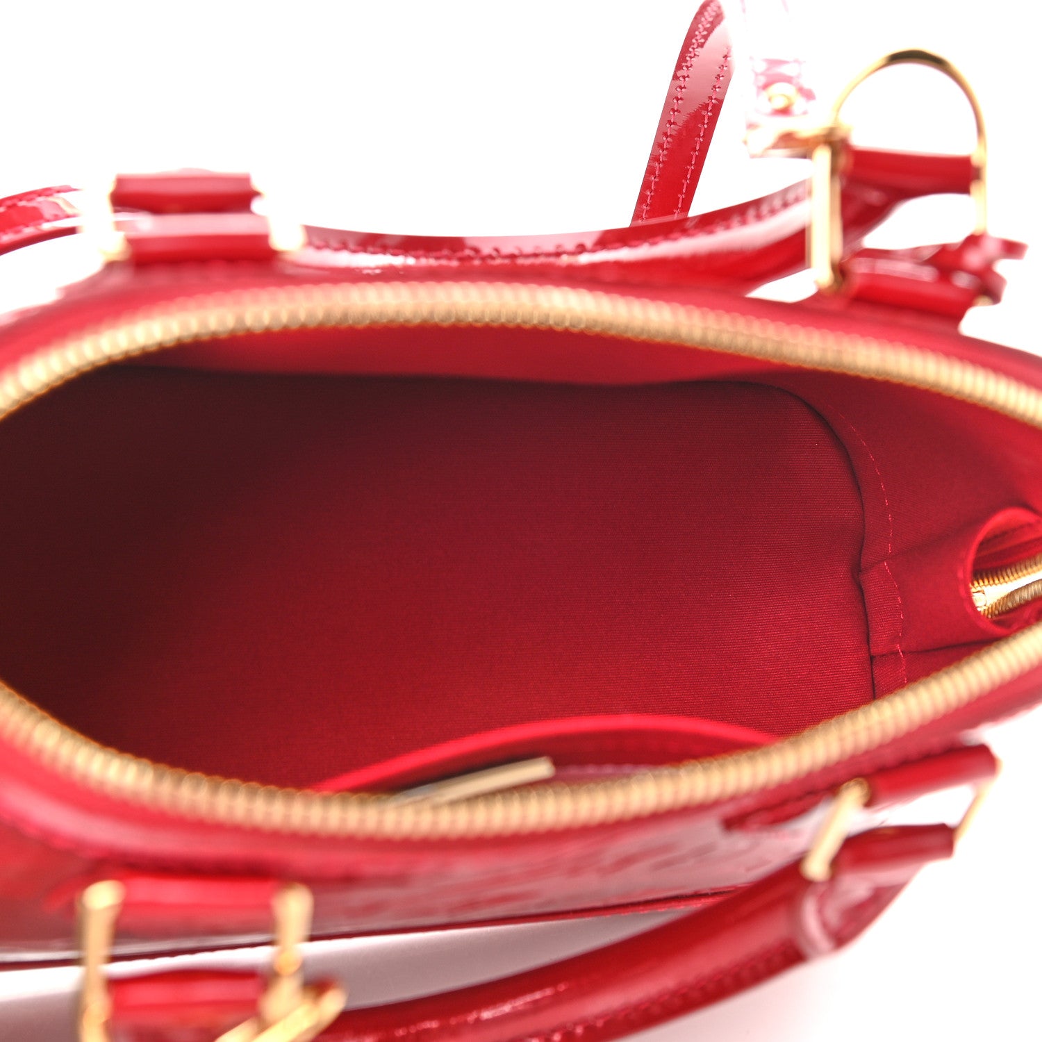 Louis Vuitton Vernis Alma BB Pomme D'Amour 5 of 8