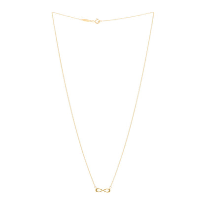 Tiffany 18K Yellow Gold Infinity Pendant Necklace 3 of 4