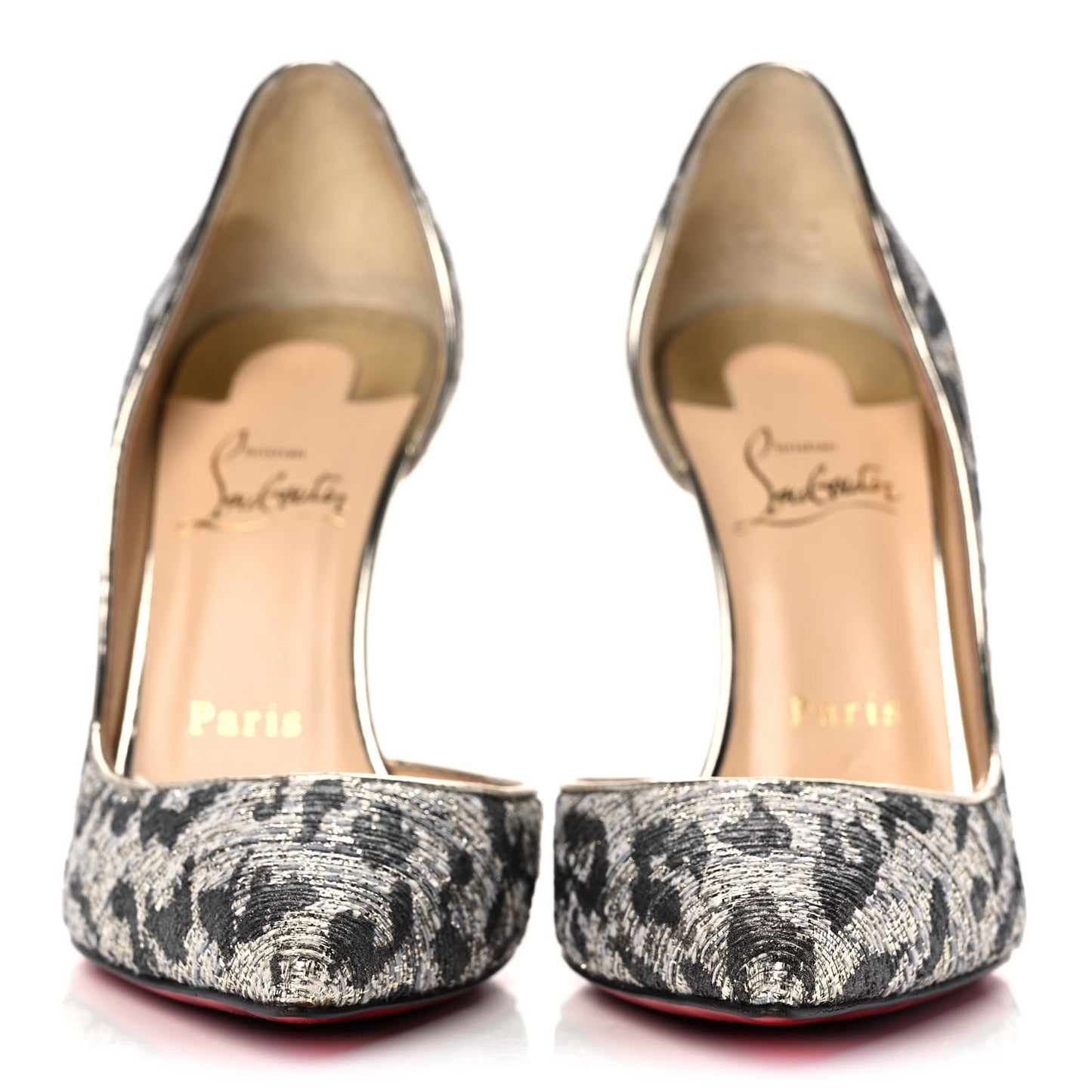 Lurex Gigi Specchio Iriza 100 Pumps 37.5 Black Light Gold
