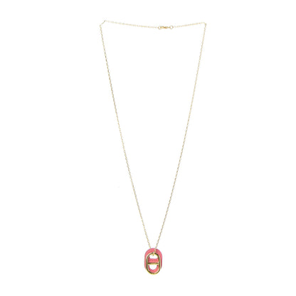 Hermes Swift O'Maillon Pendant Necklace Rose Azalee 3 of 9