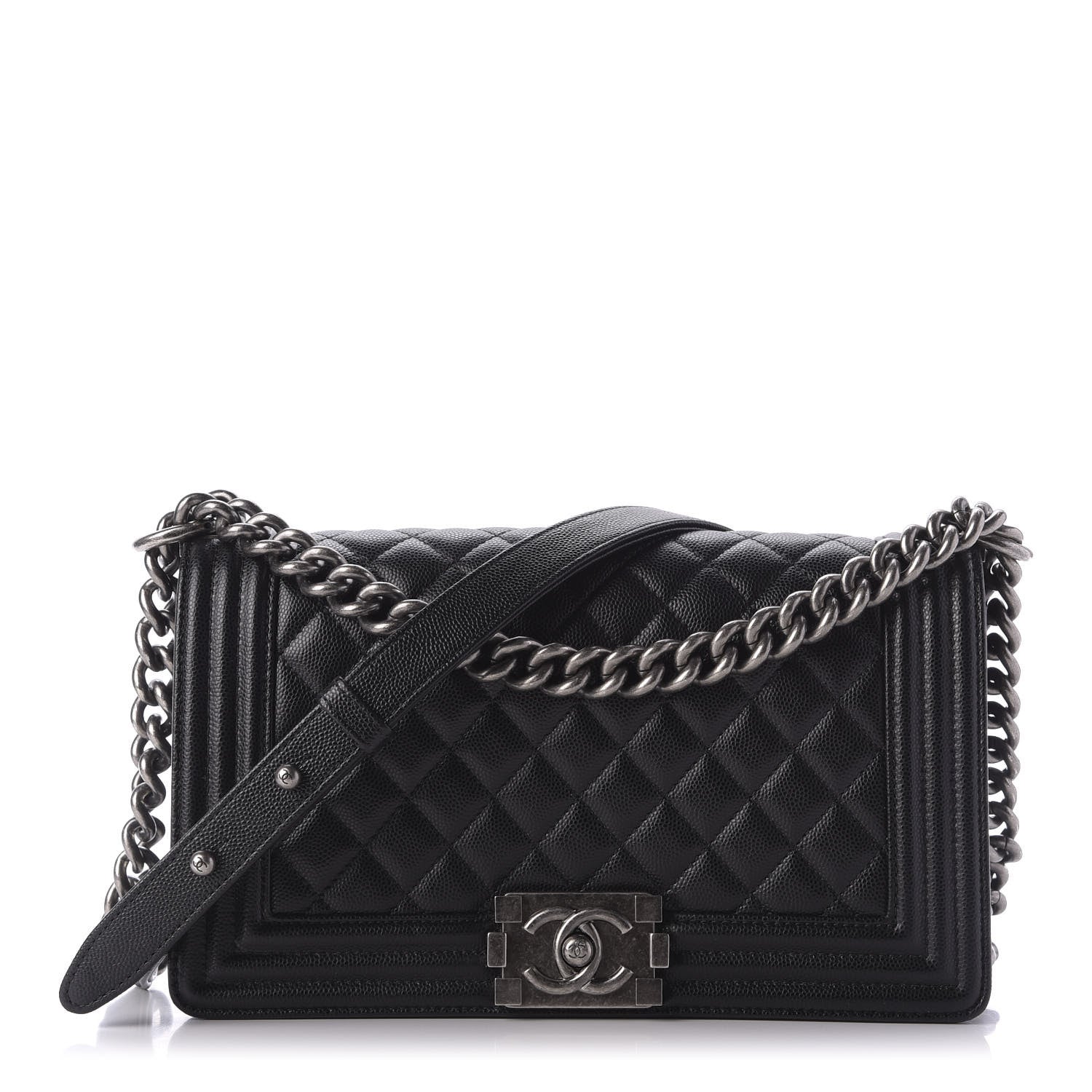 Chanel Caviar Quilted Medium Boy Flap Black 1 of 10